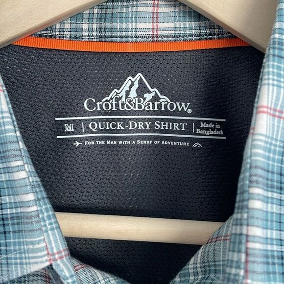 🔵Men’s size M croft and barrow quickly dry shirt - Picture 2 of 9